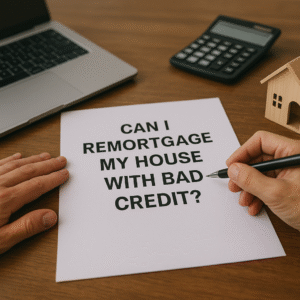 how to remortgage your home with bad credit